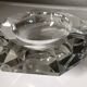 Val St Lambert octagonal crystal ashtray