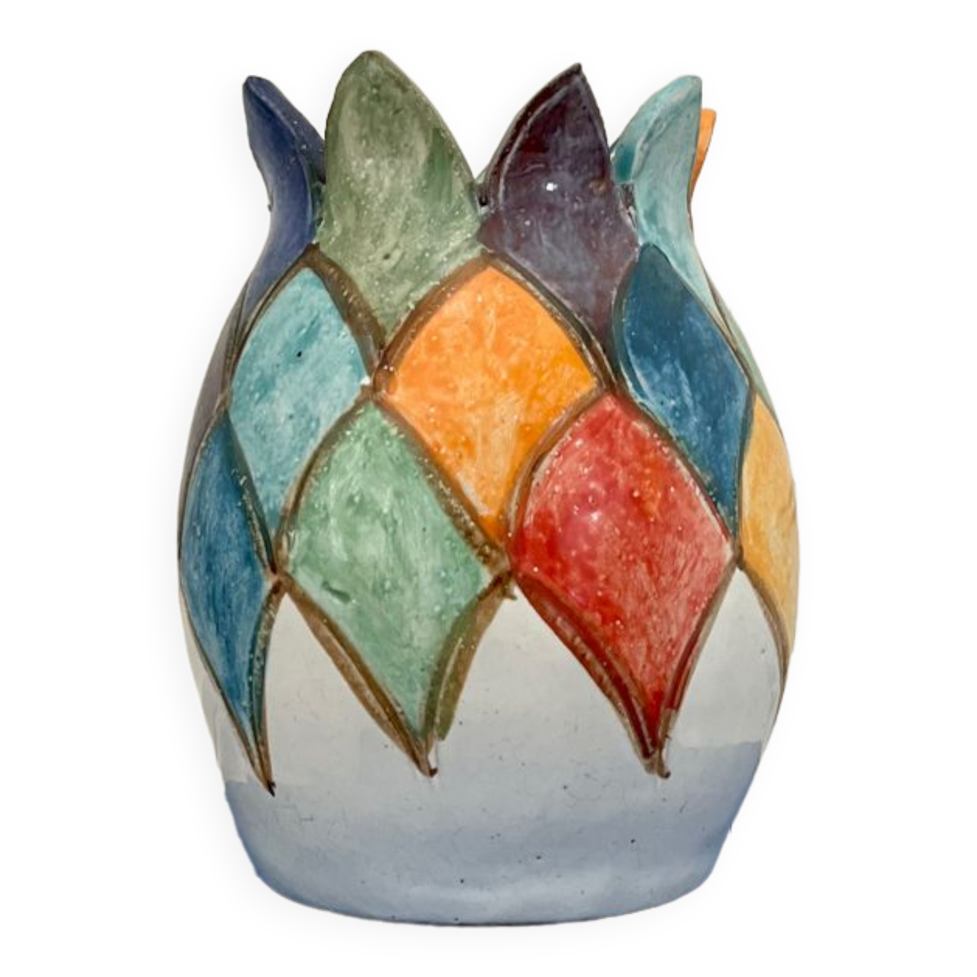 Colorful ceramic vase