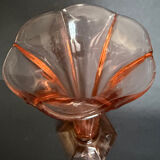 2 Art Deco vases in moulded glass