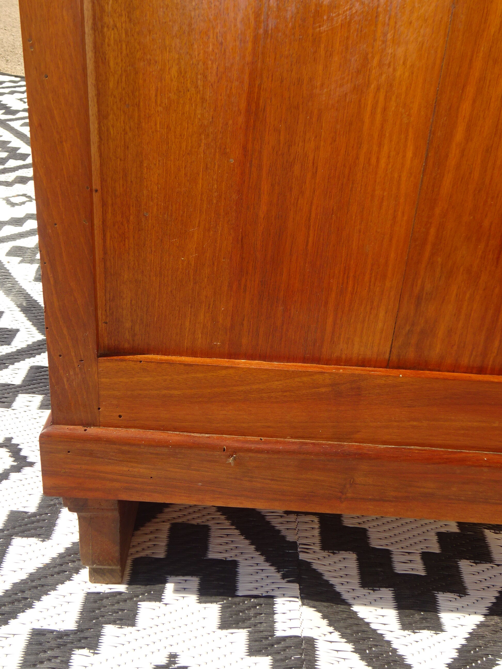 3-door walnut cabinet and walnut bramble