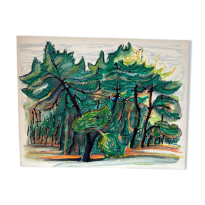 Paysage signé martin