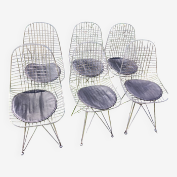 6 Wire chairs