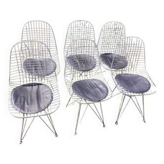 6 Wire chairs