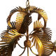 Lustre palmier doré par Hans Kogl circa 1960