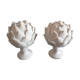 Pair of porcelain artichokes. Mid-twentieth century.
