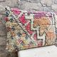 Vintage Berber kilim cushion cover: Moroccan wool cushion 60x40cm
