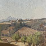 HSP painting "Orientalist Pastoral" signed Eugénie Clarac (1886/1960) Algiers