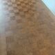 1920s Belgian Art Deco oak parquetry dining table