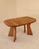 Table in solid elm, Atelier C. Demoyen, France, 1980s