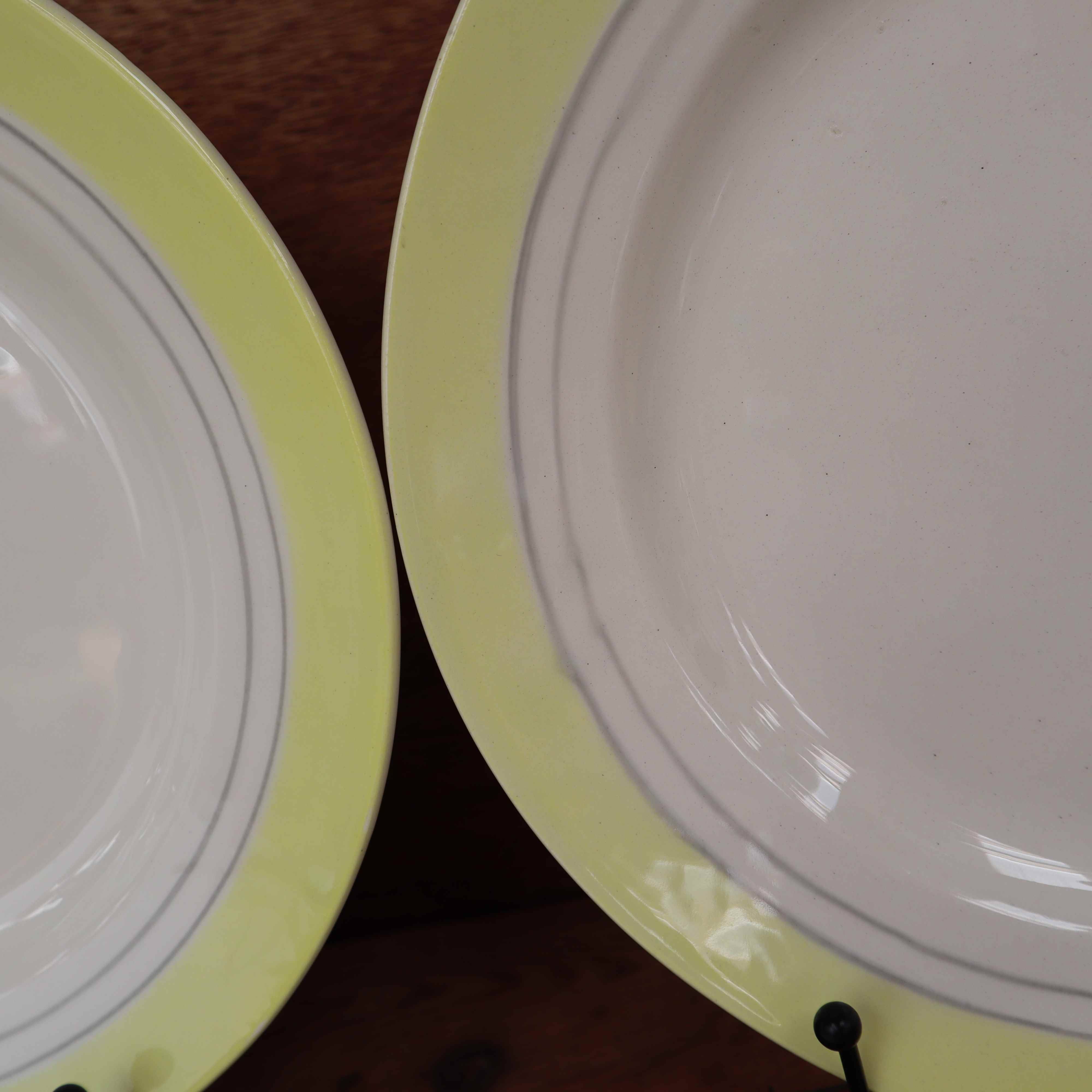 6 vintage flat plates from Primefleur Françoise