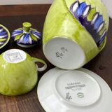 Sologne porcelain teapot and cups