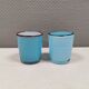 A pair of handmade candleholders for tea lights, Villeroy & Boch 1970-80s