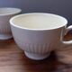 Duo of cream colored lunch cups from Wegdwood - England