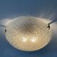 Vintage ceiling lamp year 60-70 in molded glass Ф40cm