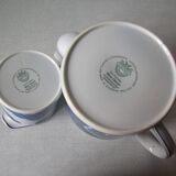 Villeroy et Boch pot à lait et théière cafetière décor Blue Cloud en porcelaine