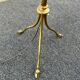 Vintage pied de lampe tripode laiton 1950 sabot de biche lampadaire