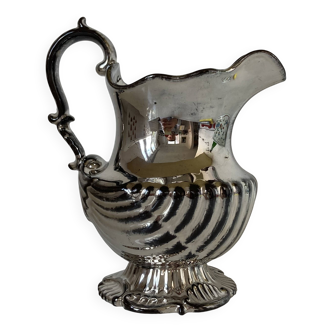 Beautiful English Rococo style lustreware carafe or pitcher circa 1830