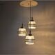 Mid-century modern cascade chandelier Pokrok Žilina, Czechoslovakia, 1970s.
