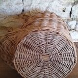 Panier en osier vintage à pommes de terre ou à oeufs