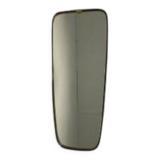 Miroir vintage avec bord en aluminium doré, années 1960