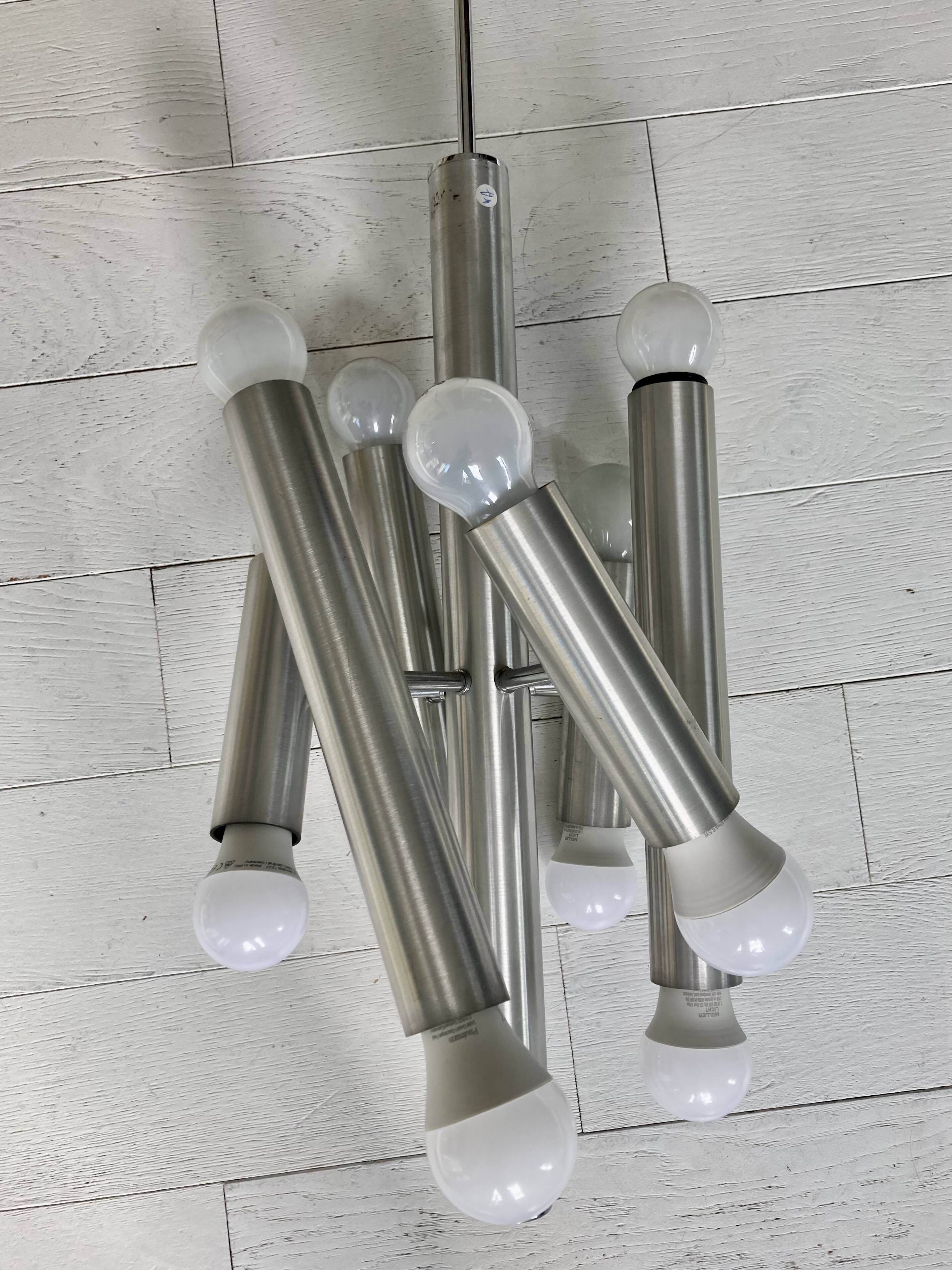 Sciolari chandelier in chrome metal