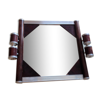 Mirror tray art deco style / vintage 40s-50s