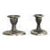 Pair of antique metal candlesticks