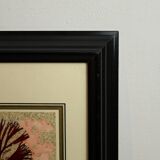 Frame with coral plant motif signed m leb