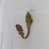 Golden brass wall hook