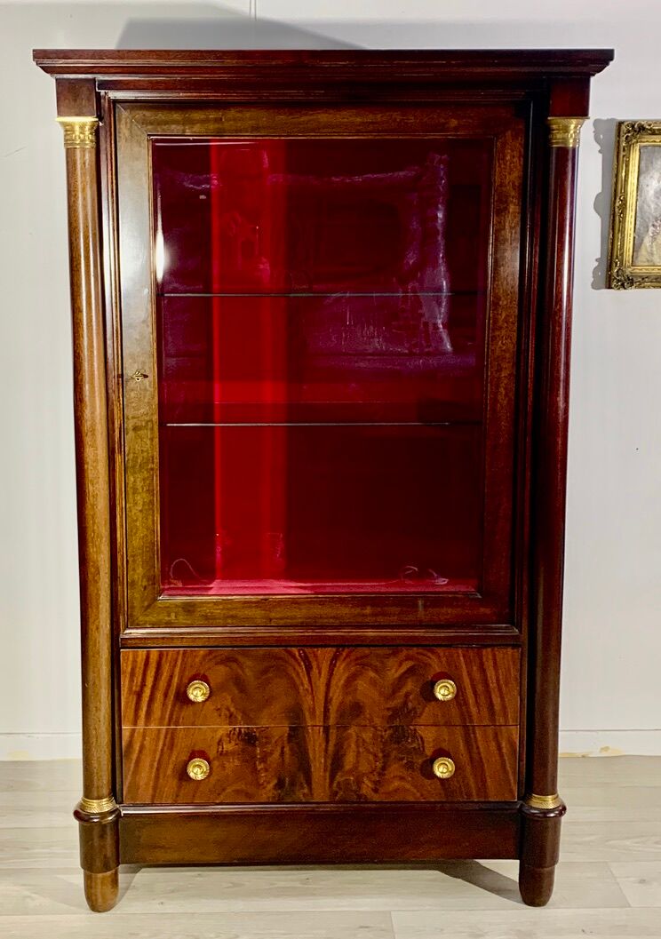 Showcase style empire mahogany
