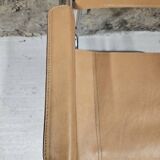 Fauteuil cantilever en cuir