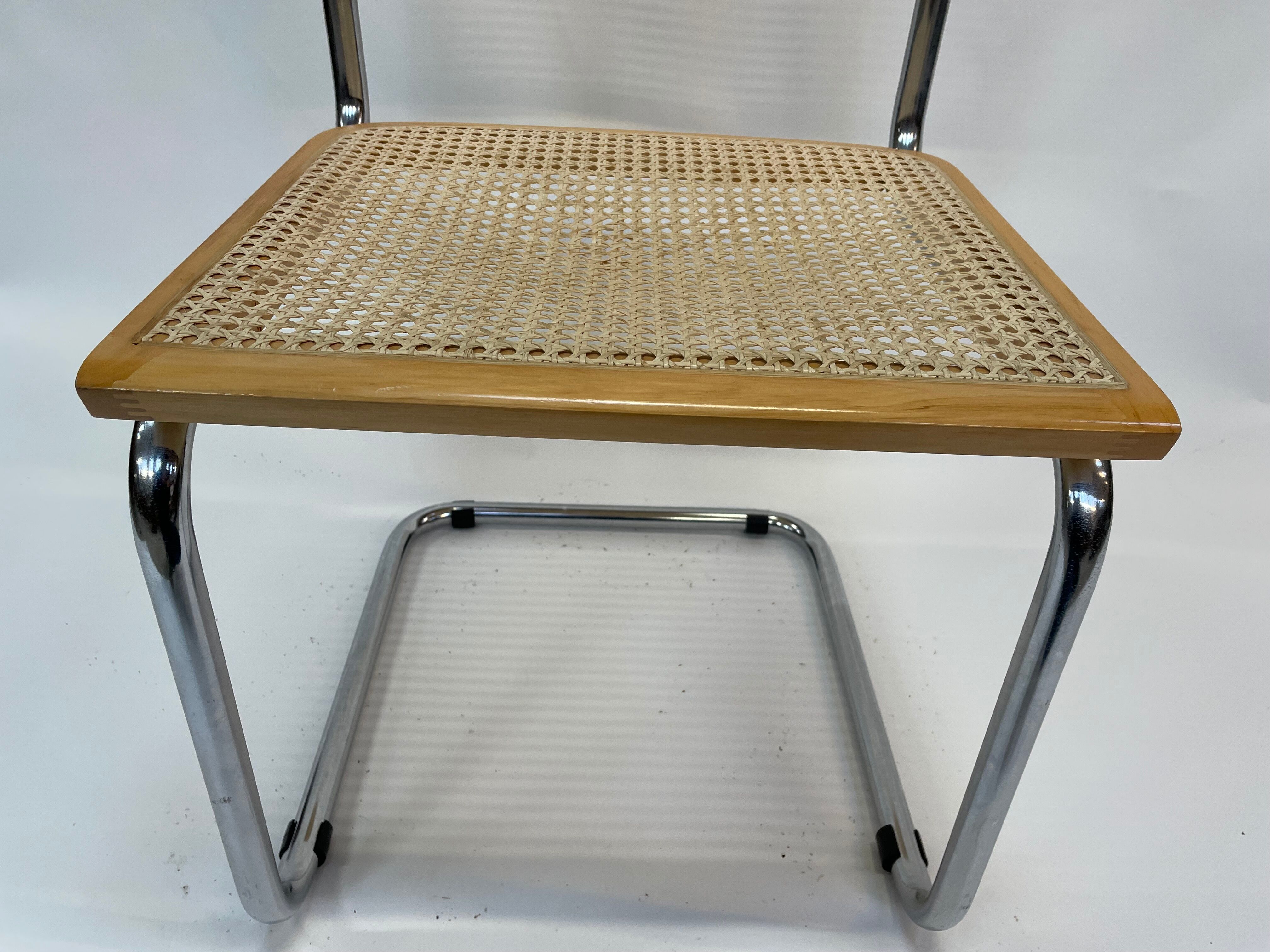 Cesca design chair b32 model in chrome