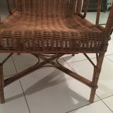 Vintage rattan armchair
