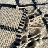 Tapis Berbere Noir Blanc 152x102cm