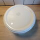 Vintage salad bowl tablecloth mill of orchies wolves