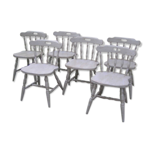 Set de 6 chaises western