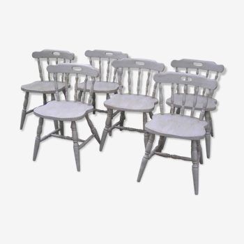 Set of 6 western chairs