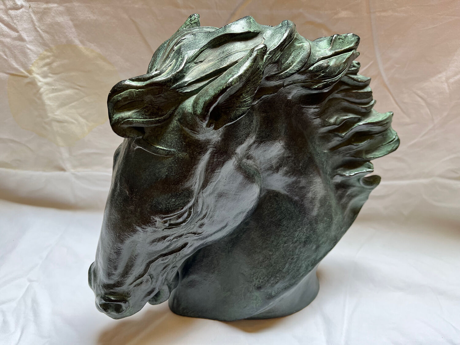 Horse head signed J. Spratt
