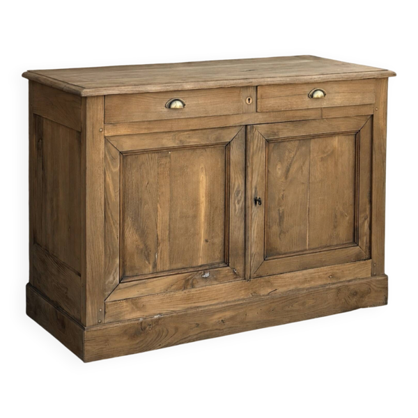 Buffet ancien rénové en chêne massif brut