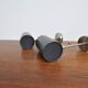 Set of 2x Black wall lamps by Kaiser Idell / Kaiser Leuchten, 1960s