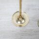 Pair of vintage brass candle holders