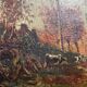Huile sur toile XIX ème.