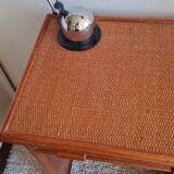 Vintage rattan desk from the 1970s.
