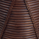 Rattan wicker bamboo pencil reed umbrella stand or basket, 1970s