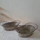 Two silver-plated baskets. Victorian style. Year 1960.