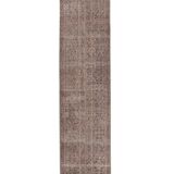 Vintage Turkish Oushak Handwoven Rug 55x373 cm