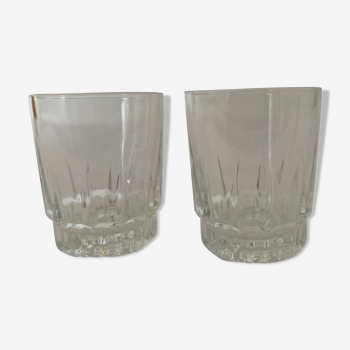 Set of 2 Arcoroc shot glasses