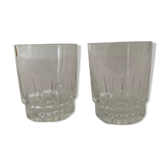 Set of 2 Arcoroc shot glasses