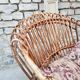 Armchair basket adult wicker curly