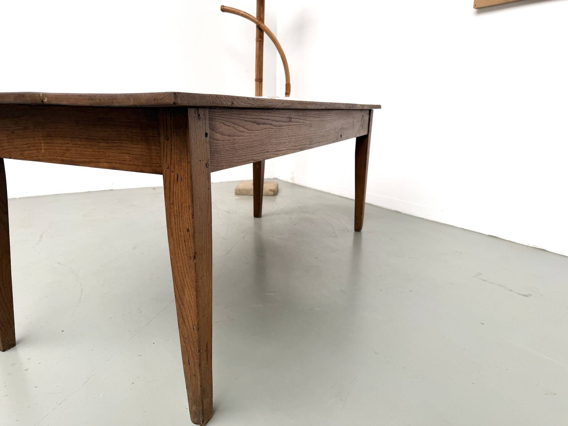 Solid oak farmhouse table, 1930s.